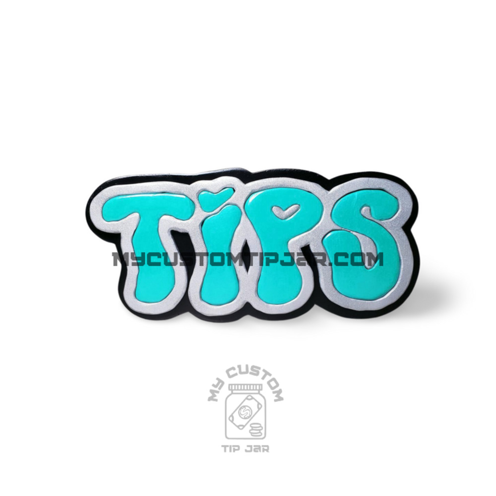 Tip Jar for Bartenders Nail Techs MUA's casino workers retro groovy